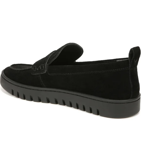 Sizes 5 To 12 Med Women Vionic Uptown Black Suede Penny Loafer SlipOn Sneaker - Picture 13 of 14